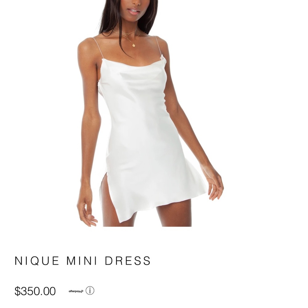 ARE YOU AM I White Mini Dress